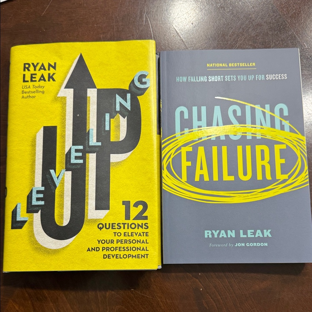 Ryan Leak "Level Up" + "Chasing Failure" Set - Yellow & Gray Covers